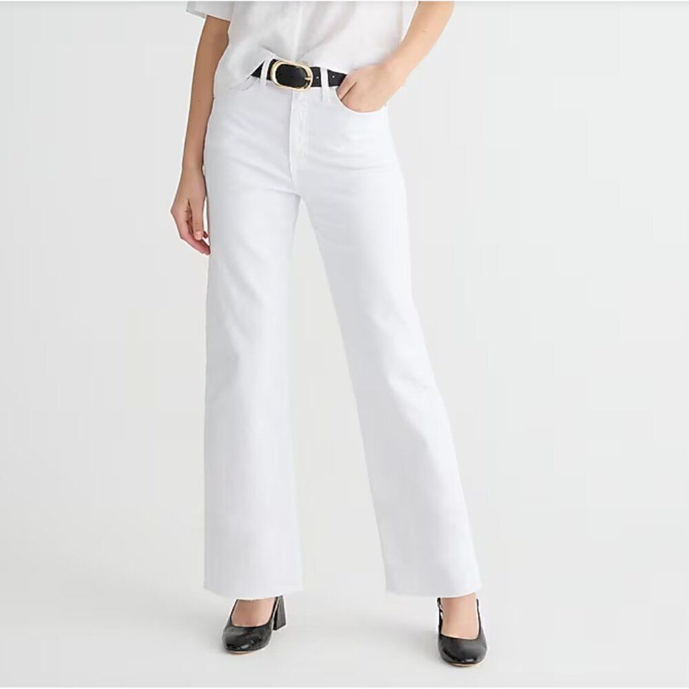 J. Crew BP461 Slim wide-leg jean in white wash NWT